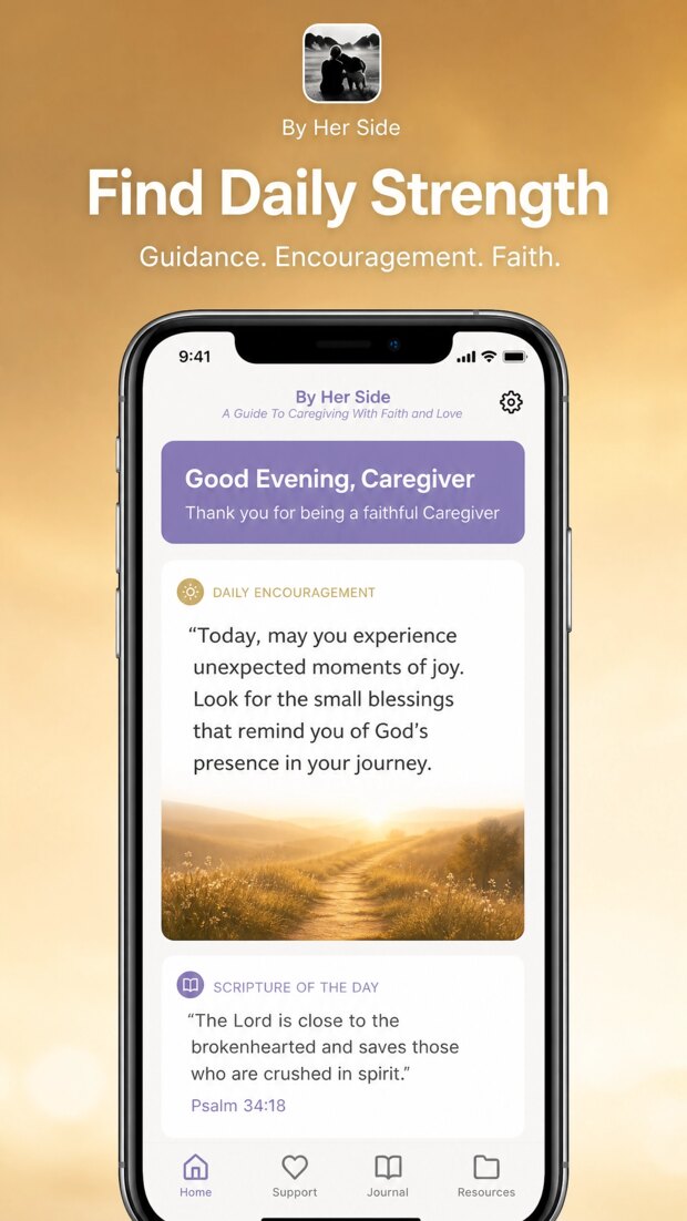 Daily strength and scripture screen