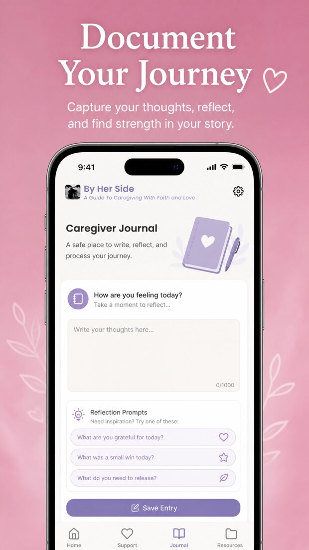Journaling screen