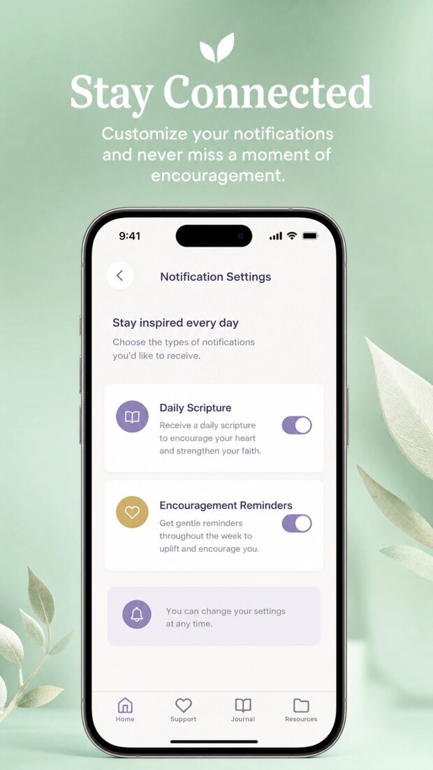 Notifications screen